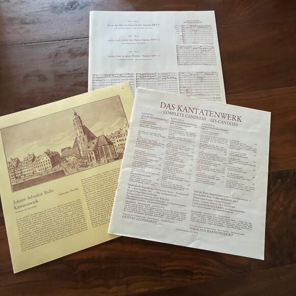 J.S. Bach Das Kantatenwerk Complete Cantatas Vol 3 LP Box Set Telefunken - Picture 10 of 11
